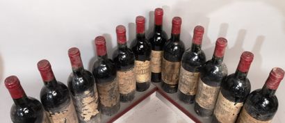 null 12 bouteilles Château HAUT MARBUZET 1996 - Saint Estèphe 
Étiquettes tachées...