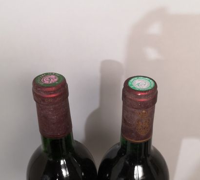 null 2 bouteilles BORDEAUX DIVERS AOC MARGAUX : 
1 Château LABEGORCE 1988 et 1 Château...
