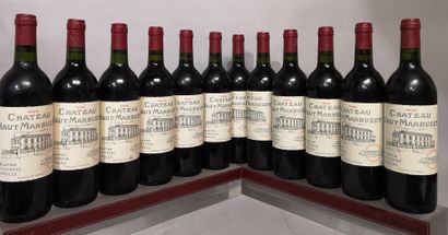 null 12 bouteilles Château HAUT MARBUZET 1996 - Saint Estèphe