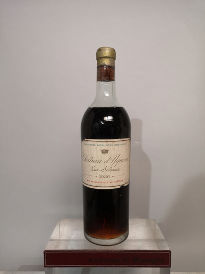 1 bouteille Château D'YQUEM 1936 - 1er Grand...