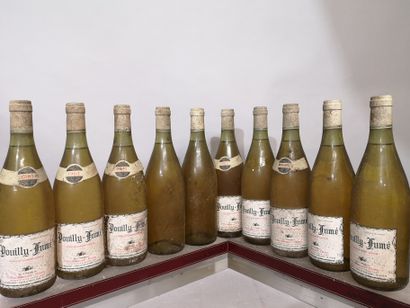 null 10 bouteilles POUILLY FUME - BLONDELET NOEL 1983 
EN L'ETAT