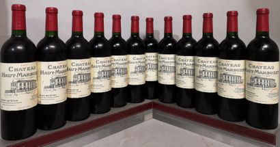 null 12 bottles Château HAUT MARBUZET 2001 - Saint Estèphe 
6 labels slightly ma...
