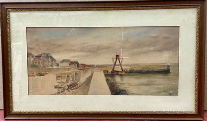 null FECAUD (XIXème siècle)
Vues de ports et bords de mer, 1905
Quatre aquarelles...