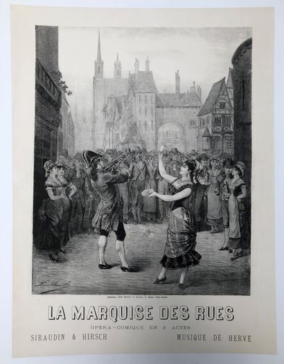 null Lot comprenant 22 affiches :
- Eugène DIAZ (1897-1901). La coupe du Roi de Thulé...