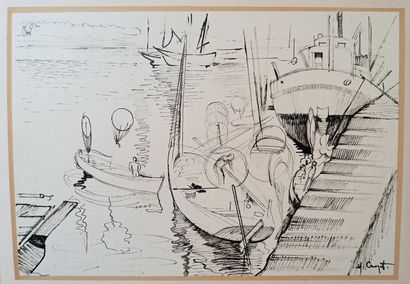null Maurice CROZET (1896-1978)
Lot comprenant 34 dessins à l’encre, 10 dessins au...