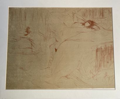 null Henri de TOULOUSE-LAUTREC (1864-1901) d'après
ELLES, 1990
7 lithographies sur...