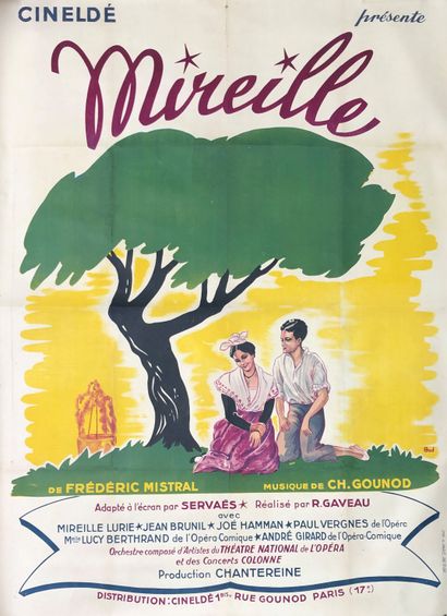 null Films musicaux divers	, 5 affiches :
-Charles GOUNOD et Frédéric MISTRAL. Mireille
Film...