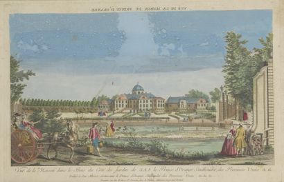 null Lot of 9 optical views, English and Parisian monuments themes (Le Val de Grâce,...