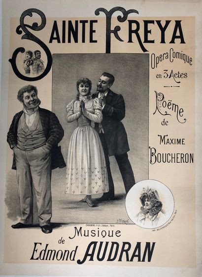 null Lot comprenant 18 affiches :
-Edmond AUDRAN, La Mascotte
Opéra-comique en trois...