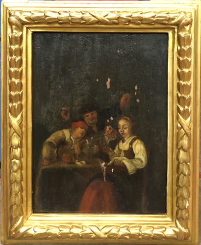 null Dutch school of the late 17th century
Tavern scene
Oil on panel
Accidents
32,5...