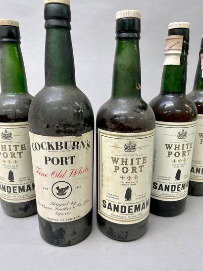 null 5 bottles White Porto SANDEMAN and 1 bottle Fine Old White Porto COCKBURN'S
As...
