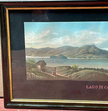 null Italian school of the end of the XIX century
Lake Como
Gouache on paper
19,5...