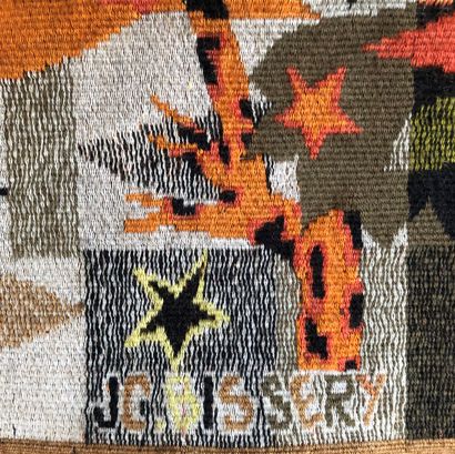 null Jean-Claude BISSERY (XXth century)
Golden star
Wool tapestry
Signed at the bottom...