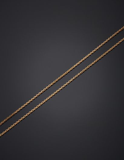 null Chain in 18K yellow gold 750‰, jaseron mesh. 
L. 52 cm Weight 6,30 g