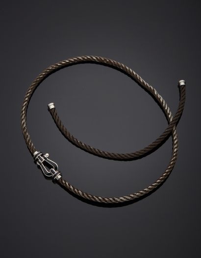 FRED - Collier ou bracelet en or gris 18K...