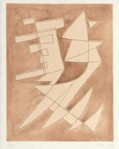 Alberto MAGNELLI (1888-1971)
Untitled 
Lithograph...