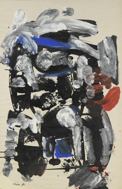 null Ladislas KIJNO (1921-2012)
Untitled, 1960
Gouache on paper signed and dated...