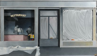 null Bernard MONINOT (born in 1949) 
Showcase, 1971
Glycerophtalic paint and Spanish...