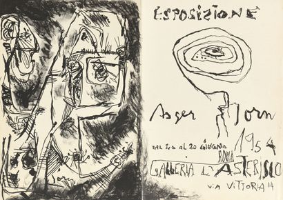 null Asger JORN (1914-1973)
Exhibition at the Galleria L'Asterisco, Rome, 1954
Lithographic...