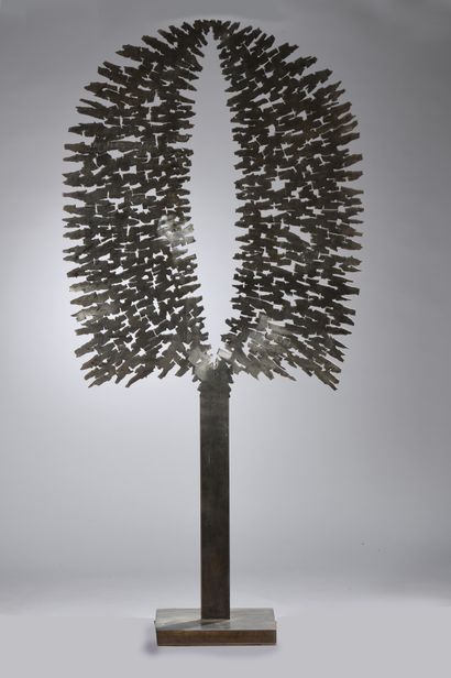 null Michel RICO (born in 1946)
Tree of life 
Sculpture in cut and welded steel.
Slight...