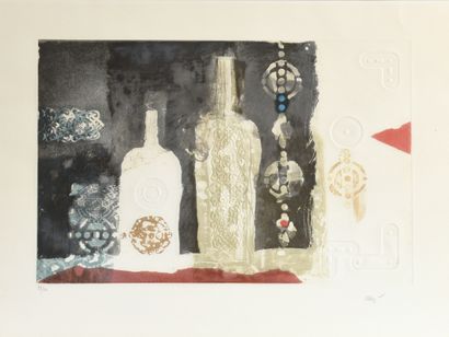 null Antoni CLAVÉ (1913-2005)
Bottles, 1969
Etching and aquatint, signed lower right...