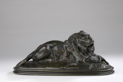 null Antoine Louis BARYE (1795-1875)
Lion tenant un guib
Modèle créé en 1835, fonte...