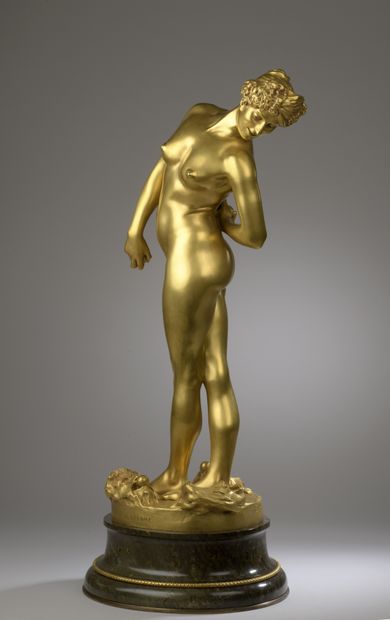  Jean-Léon Gérôme (1824-1904)
Jeu de boules player
Model created in 1902
Gilded bronze... Gazette Drouot