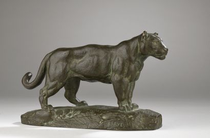Antoine-Louis Barye (1795-1875) 
Jaguar debout...