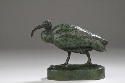 null Henri-Alfred Jacquemart (1824-1896)
Ibis
Bronze with green patina
Signed "A....