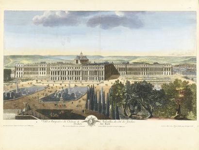 null Pierre MENANT ( XVIIIe siècle)
Recueil de dix vues de Versailles, Fontainebleau,...