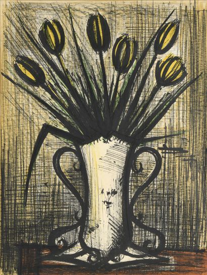*After Bernard BUFFET (1928-1999)
Vase of...