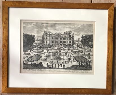7 framed engravings including three optical...