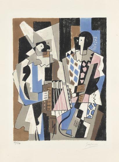 Gino SEVERINI (1883-1966)
Two Harlequins,...