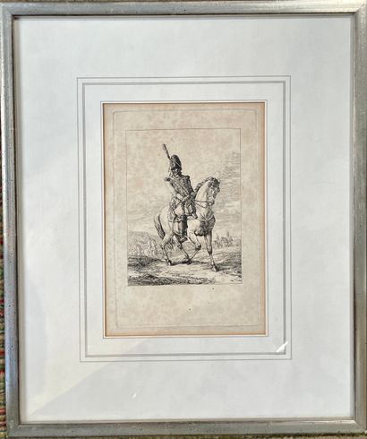 null Jacques François Joseph SWEBACH (1769-1823)
Two etchings, one depicting a soldier...