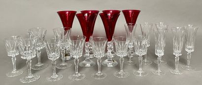 Part of a set of Sèvres crystal glasses
Including...