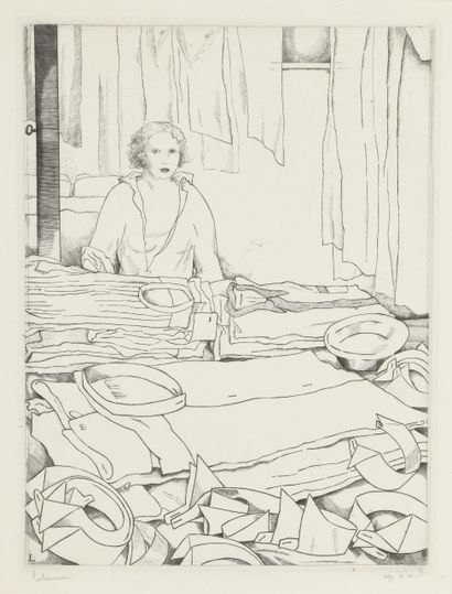 JEAN-EMILE LABOUREUR (1877-1943)
The Ironer
Engraving...