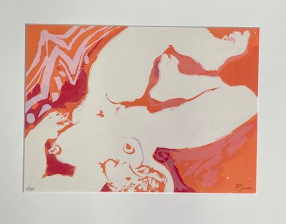 Edouard PIGNON (1905/1993)
Nu sur fond rouge
Lithographie...