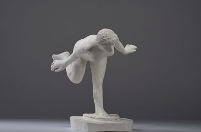 Joseph ERHARDY (1928-2012)
Femme nue en équilibre,...