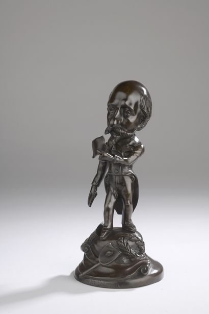 null Jules Lebel (actif au XIXème siècle)
Amédée Pellegrin
Portrait-charge en bronze...