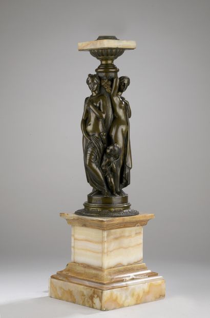 null James Pradier (1790-1852)
Juno, Venus, Minerva
Antique proof circa 1850
Bronze...