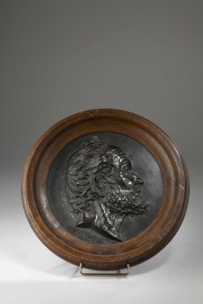 null Jean-Désiré Ringel d’Illzach (1847-1916)
Portrait d’homme
Médaille en bronze...