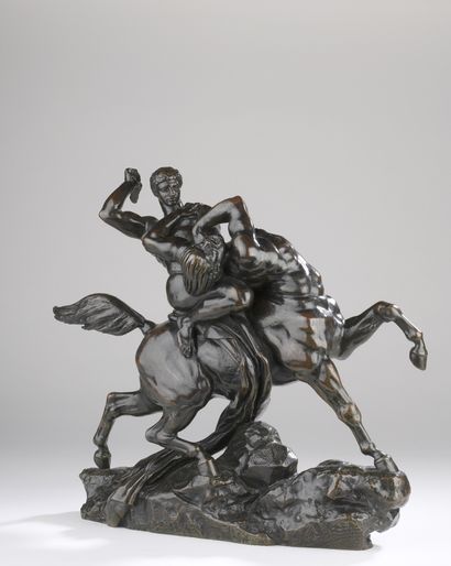 null Antoine-Louis Barye (1795-1875)
Thésée combattant le centaure Biénor (esquisse)
Modèle...