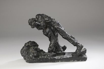 Gaston Broquet (1880-1947) 
Le viol
Bronze...
