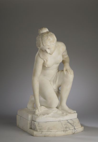 null 19th century French school
Venus 
Statuette in white marble
H. 44 cm, resting...