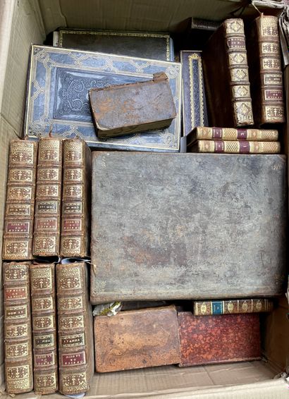 Lot de livres anciens XVIIe, XVIIIe et XIXe...