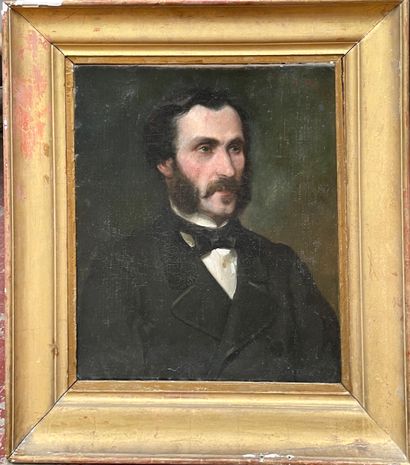 null 19th century French school
Portrait of a man
Oil on canvas.
55.5 x 46.5 cm