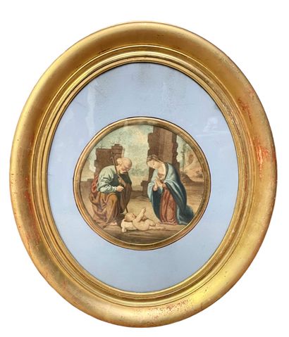 null 19th century French school, after RAPHAEL
Holy family
Watercolor
D. 23.5 cm