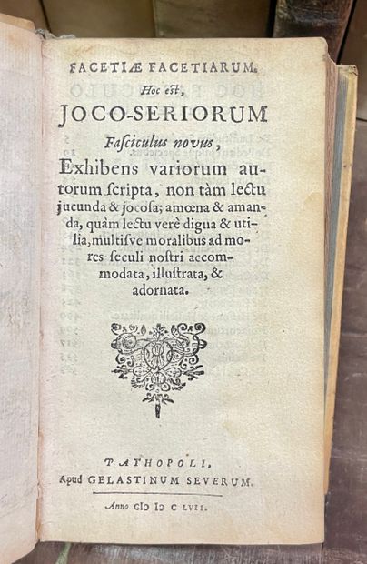 null [Elzévir] - A collection of 9 17th-century books in Elzévrian or related editions....