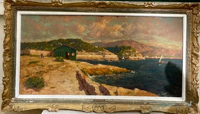 null Alexandre ISAILOFF (1869-1944)
Corniche in Marseille
Oil on isorel panel.
Signed...