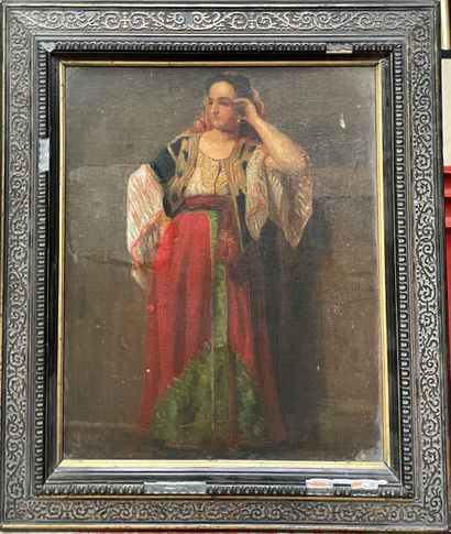 null 19th century French school
Oriental
Oil on canvas.
46 x 37.5 cm
Accents